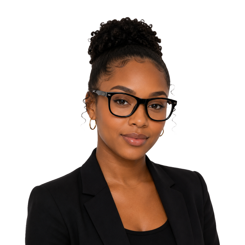 GT M1 | Modern Wayfarer Prescription Eyeglasses-zoom-