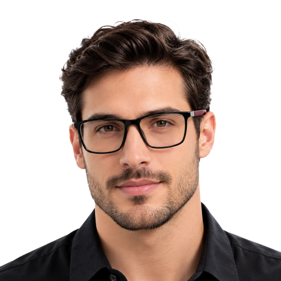 GT M23 | Polished Rectangular Prescription Eyeglasses-zoom-7