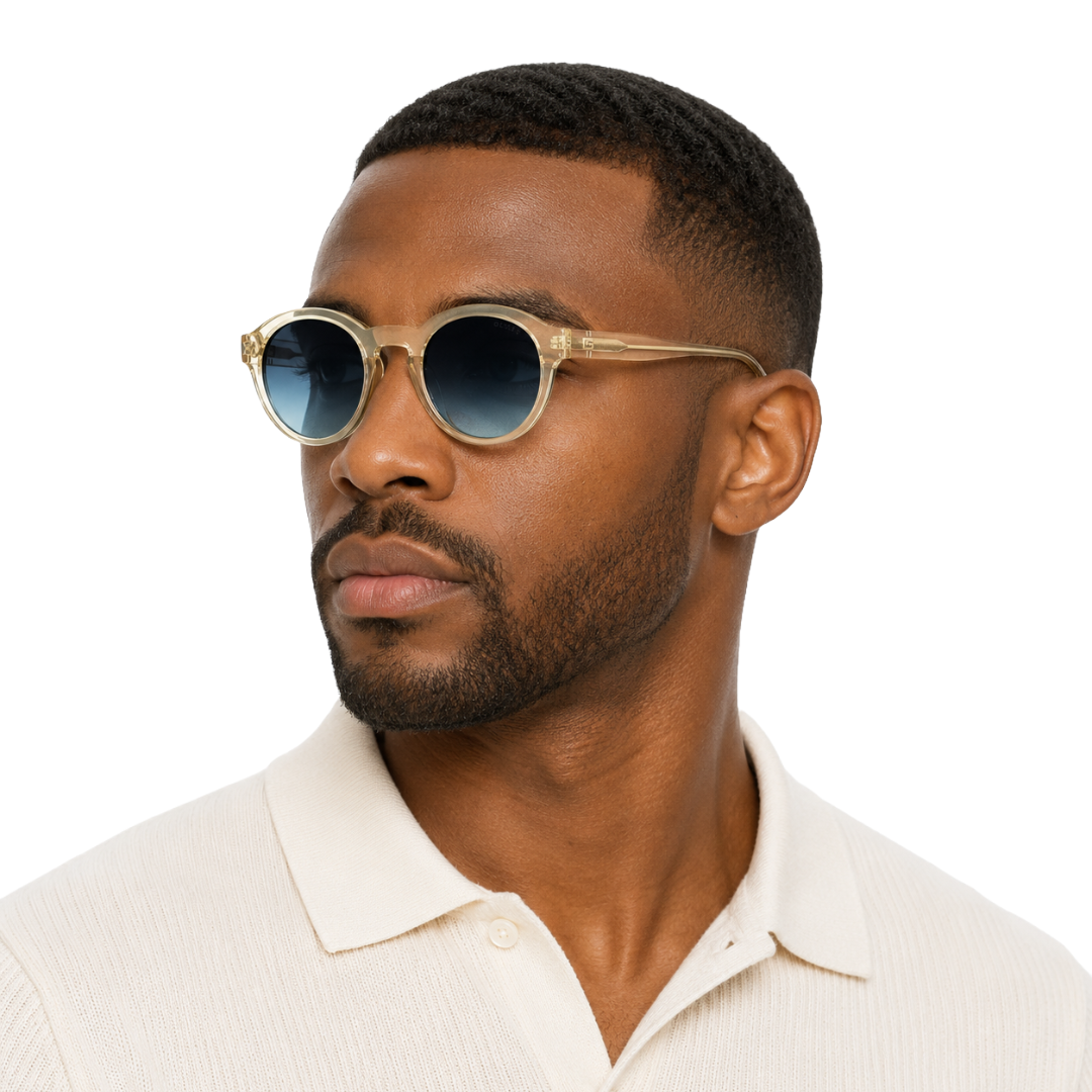 Guess GU00205 Round Sunglasses – Crystal Yellow Frame / Blue Gradient Lens-zoom-7