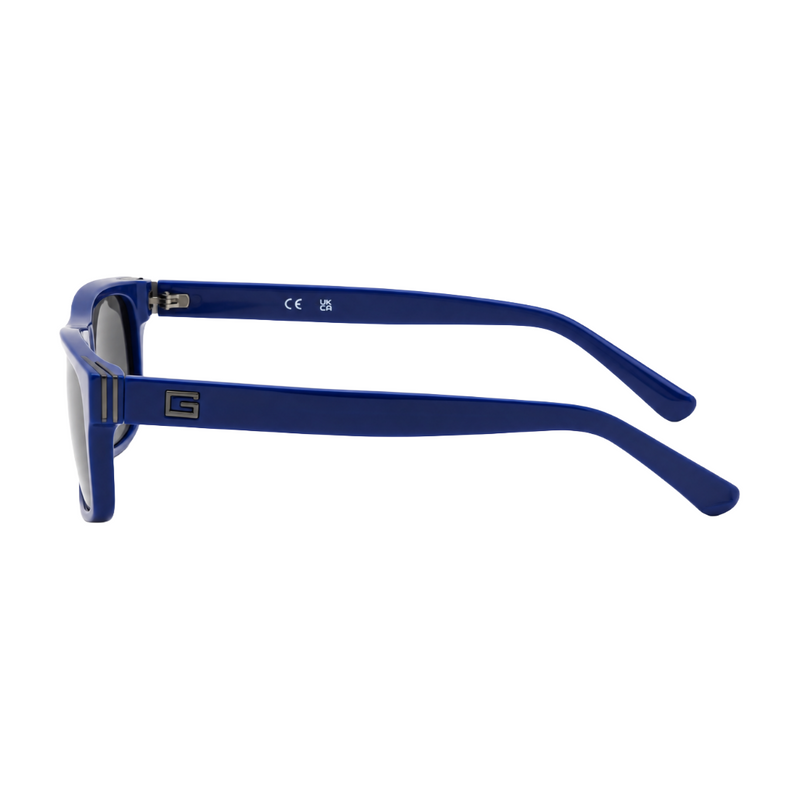 Guess GU00276 Rectangular Sunglasses – Blue Frame / Smoke Lens-zoom-