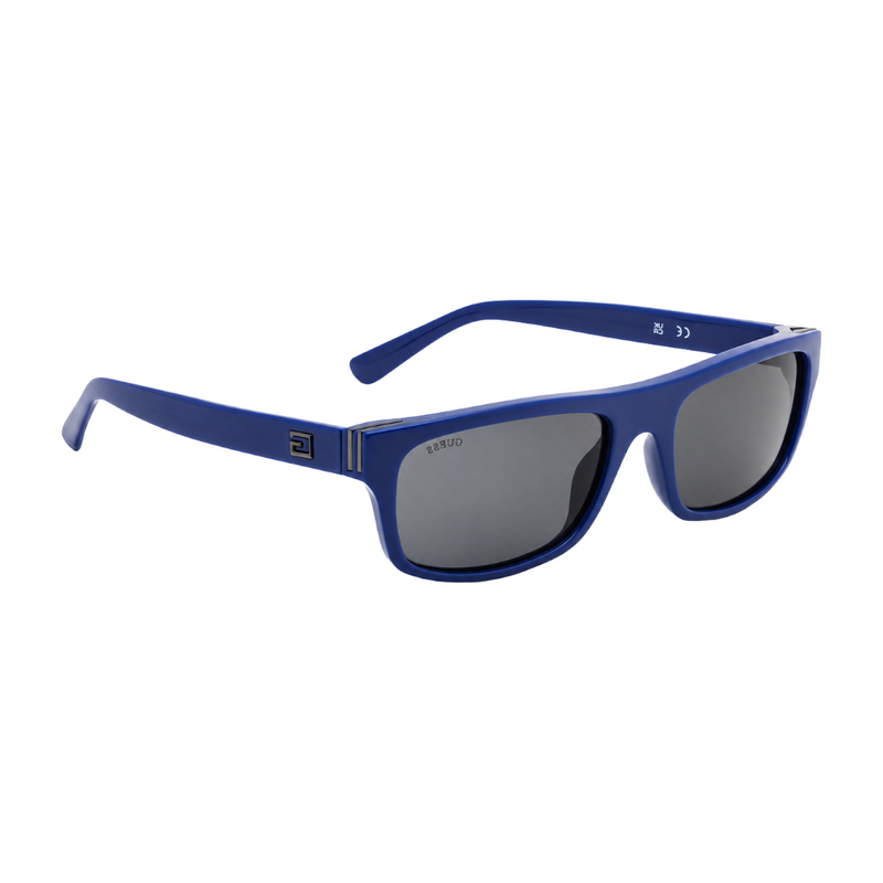 Guess GU00276 Rectangular Sunglasses – Blue Frame / Smoke Lens-zoom-