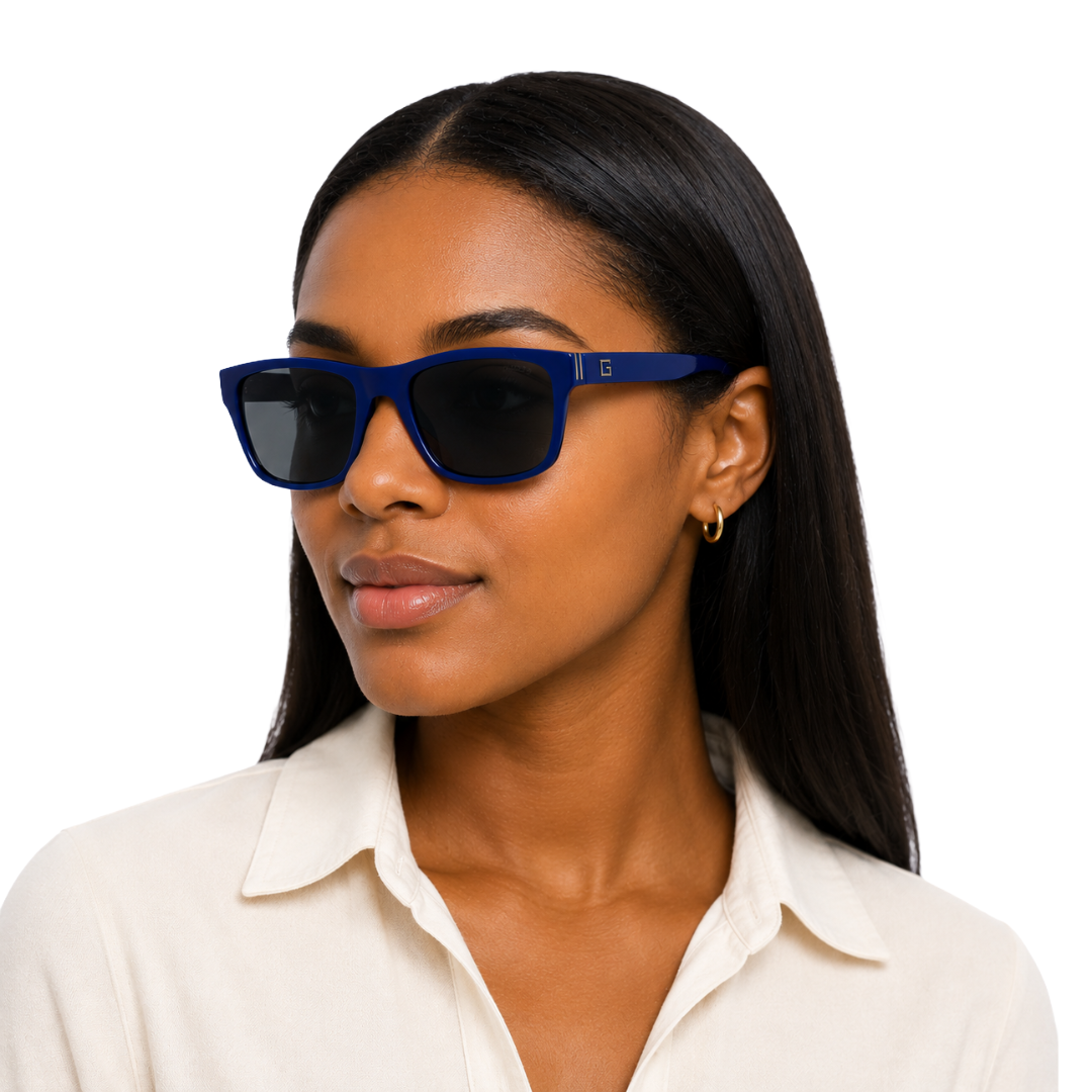 Guess GU00276 Rectangular Sunglasses – Blue Frame / Smoke Lens-zoom-6