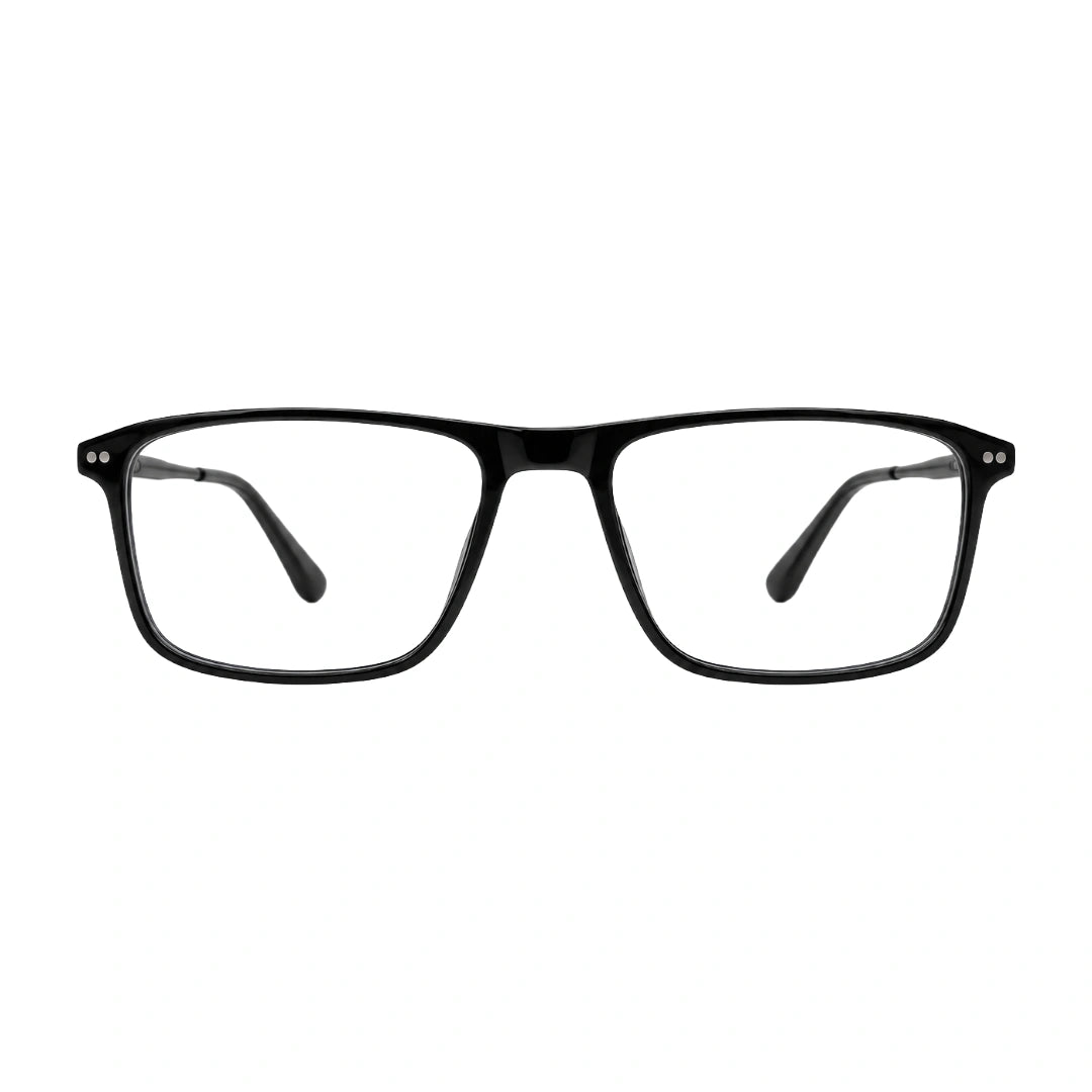 Zoe Miller HIT404 | Structured Rectangle Eyeglasses with Sun Clip-zoom-11