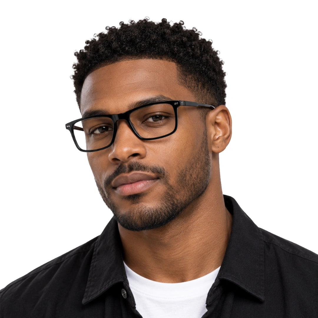 Zoe Miller HIT404 | Structured Rectangle Eyeglasses with Sun Clip-zoom-18