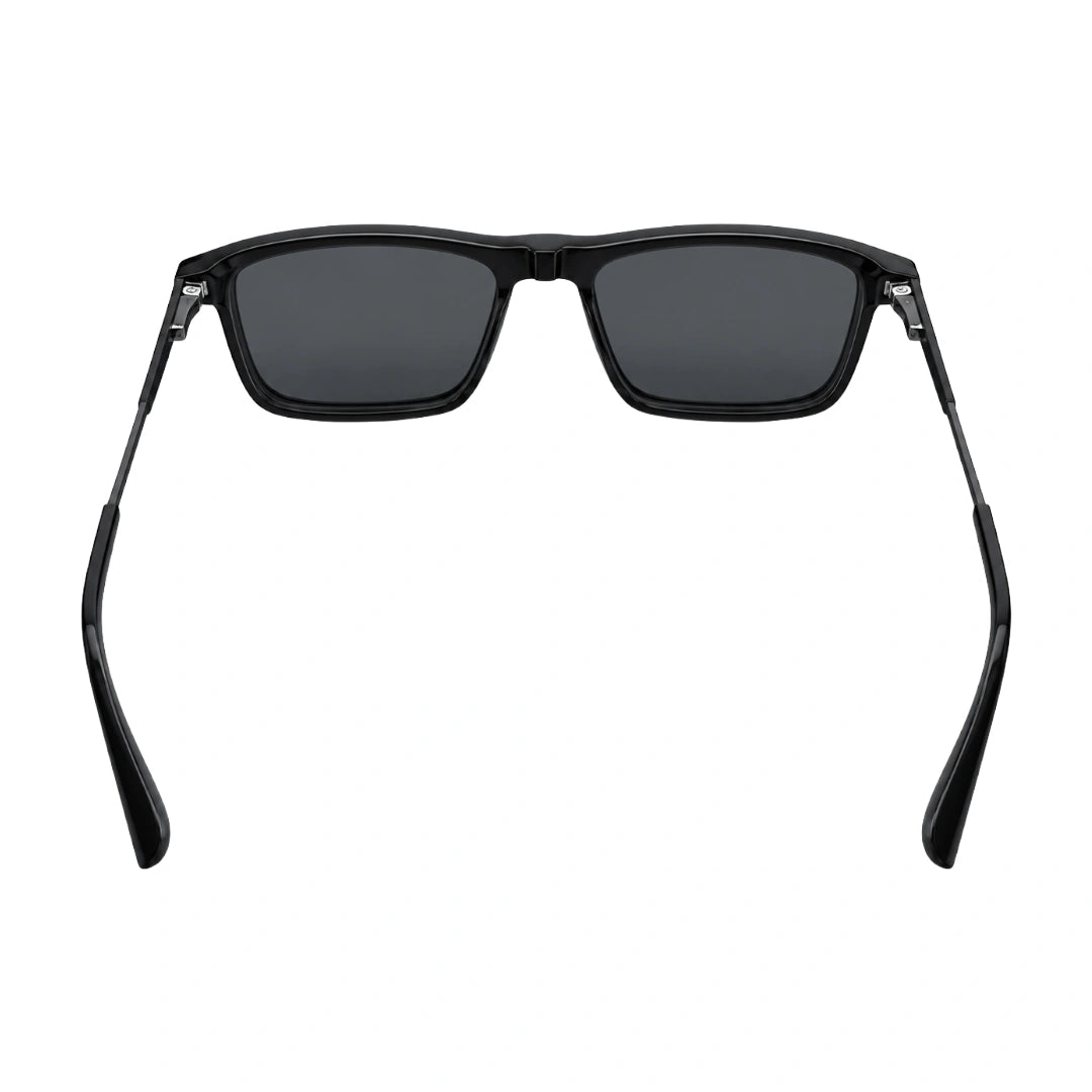 Zoe Miller HIT404 | Structured Rectangle Eyeglasses with Sun Clip-15