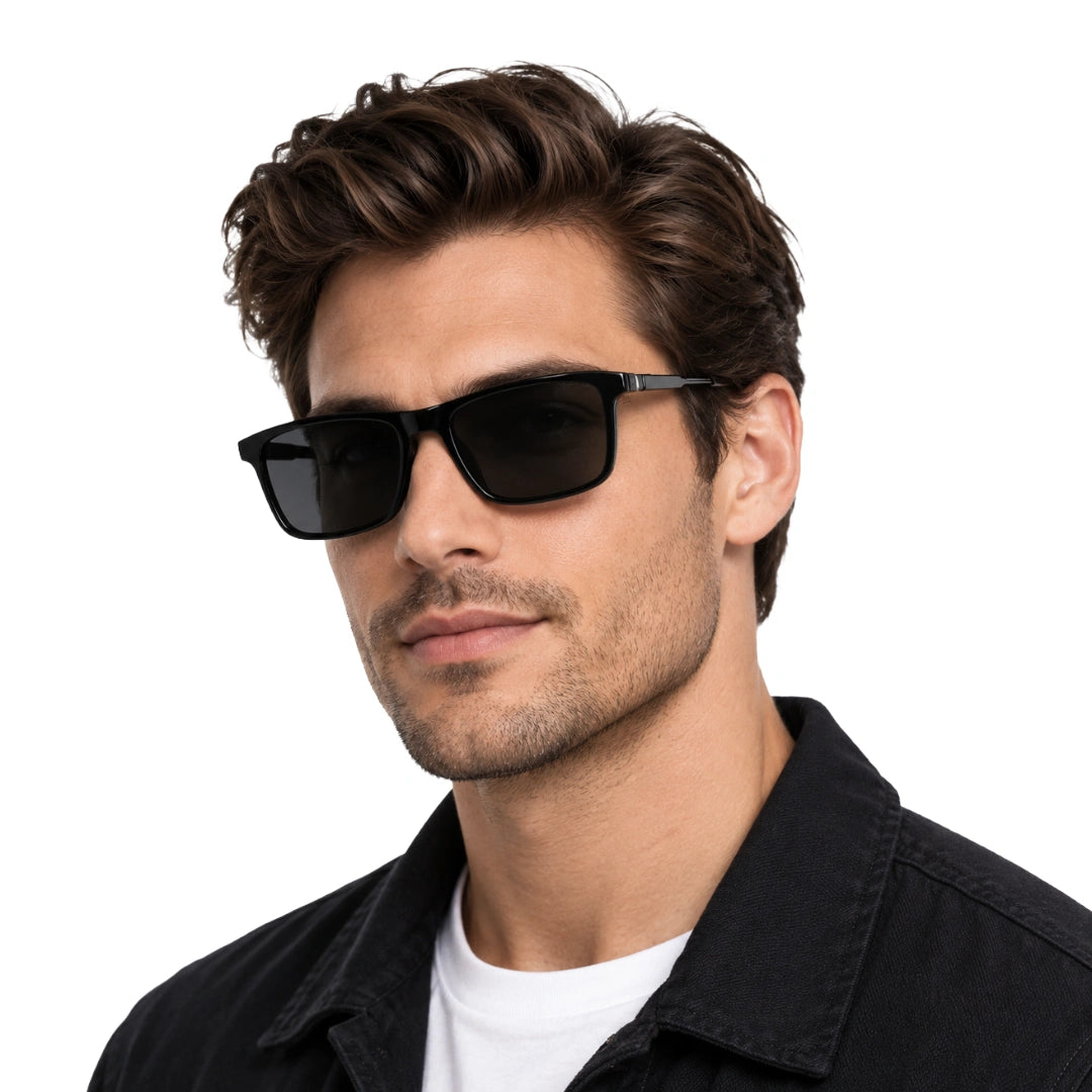 Zoe Miller HIT404 | Structured Rectangle Eyeglasses with Sun Clip-19