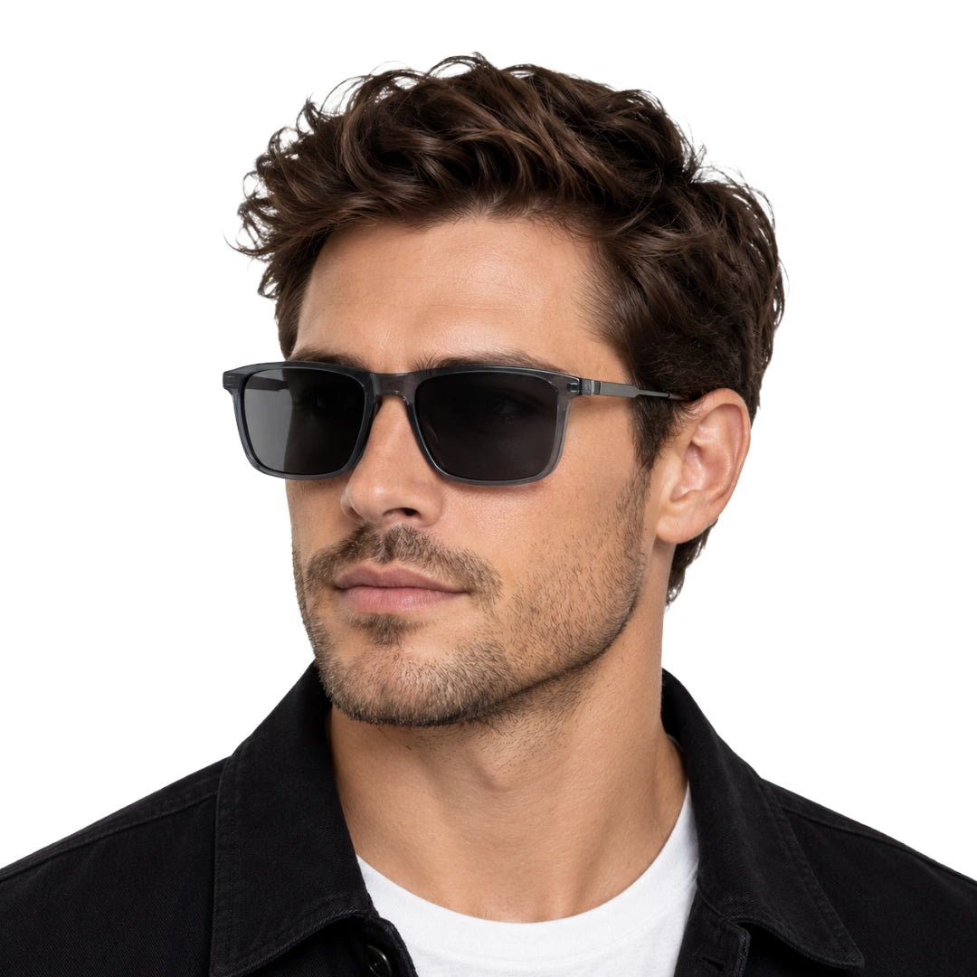 Zoe Miller HIT404 | Structured Rectangle Eyeglasses with Sun Clip-zoom-30