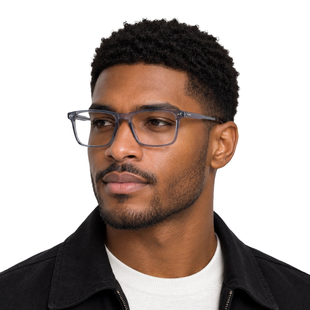 Zoe Miller HIT404 | Structured Rectangle Eyeglasses with Sun Clip-28