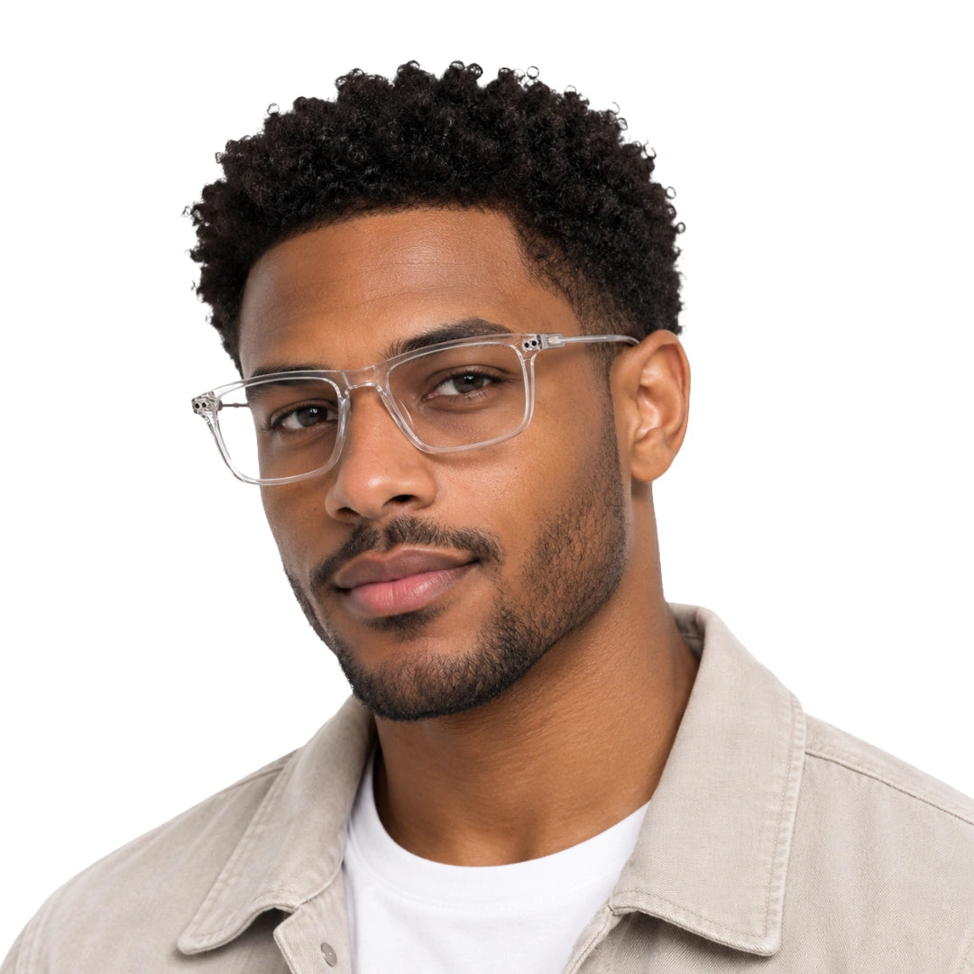 Zoe Miller HIT404 | Structured Rectangle Eyeglasses with Sun Clip-zoom-10