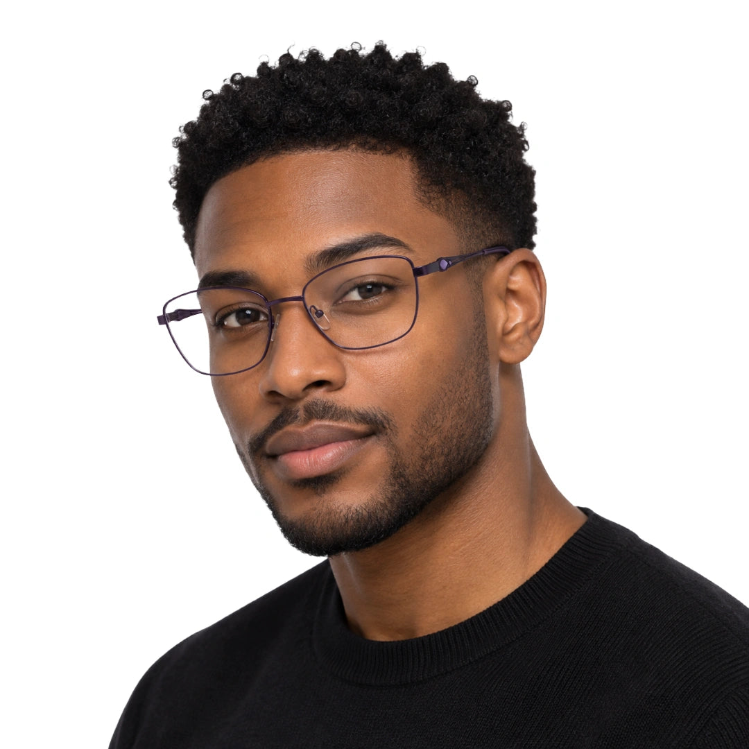 HEART 252105 | Lightweight Square Prescription Eyeglasses-zoom-9