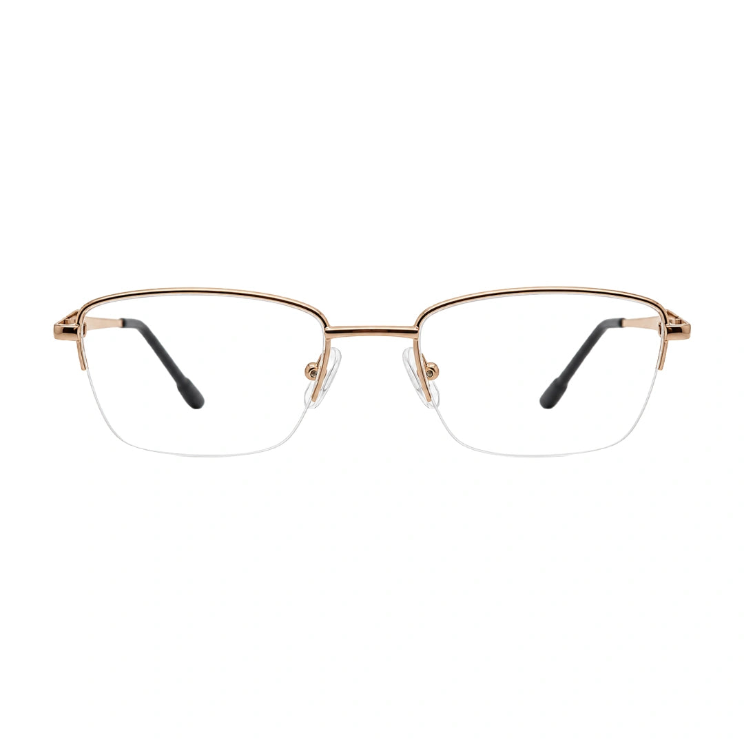 HEART 252107 | Clean-Line Rectangle Half-Rim Optical Eyeglasses-zoom-10