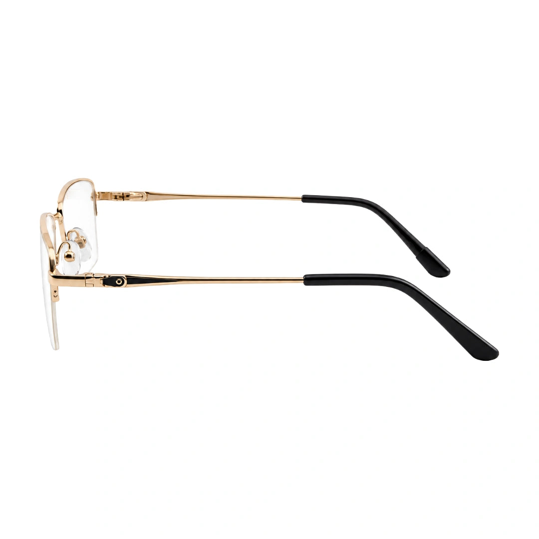 HEART 252107 | Clean-Line Rectangle Half-Rim Optical Eyeglasses-zoom-12
