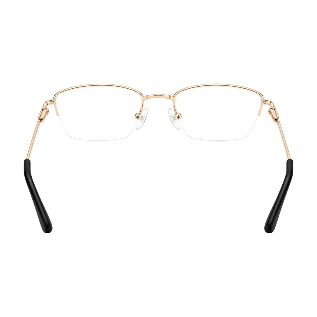 HEART 252107 | Clean-Line Rectangle Half-Rim Optical Eyeglasses-zoom-13