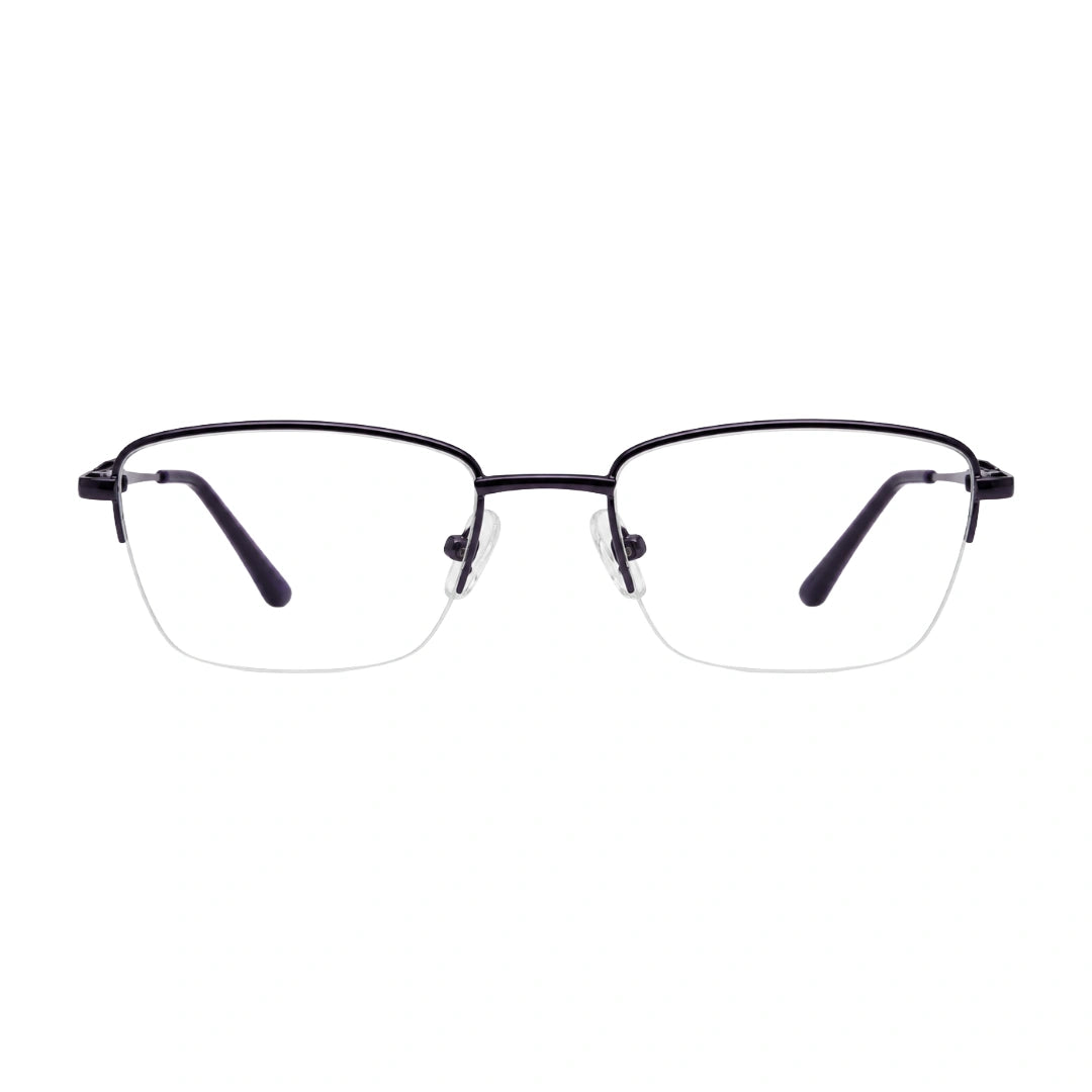 HEART 252107 | Clean-Line Rectangle Half-Rim Optical Eyeglasses-1