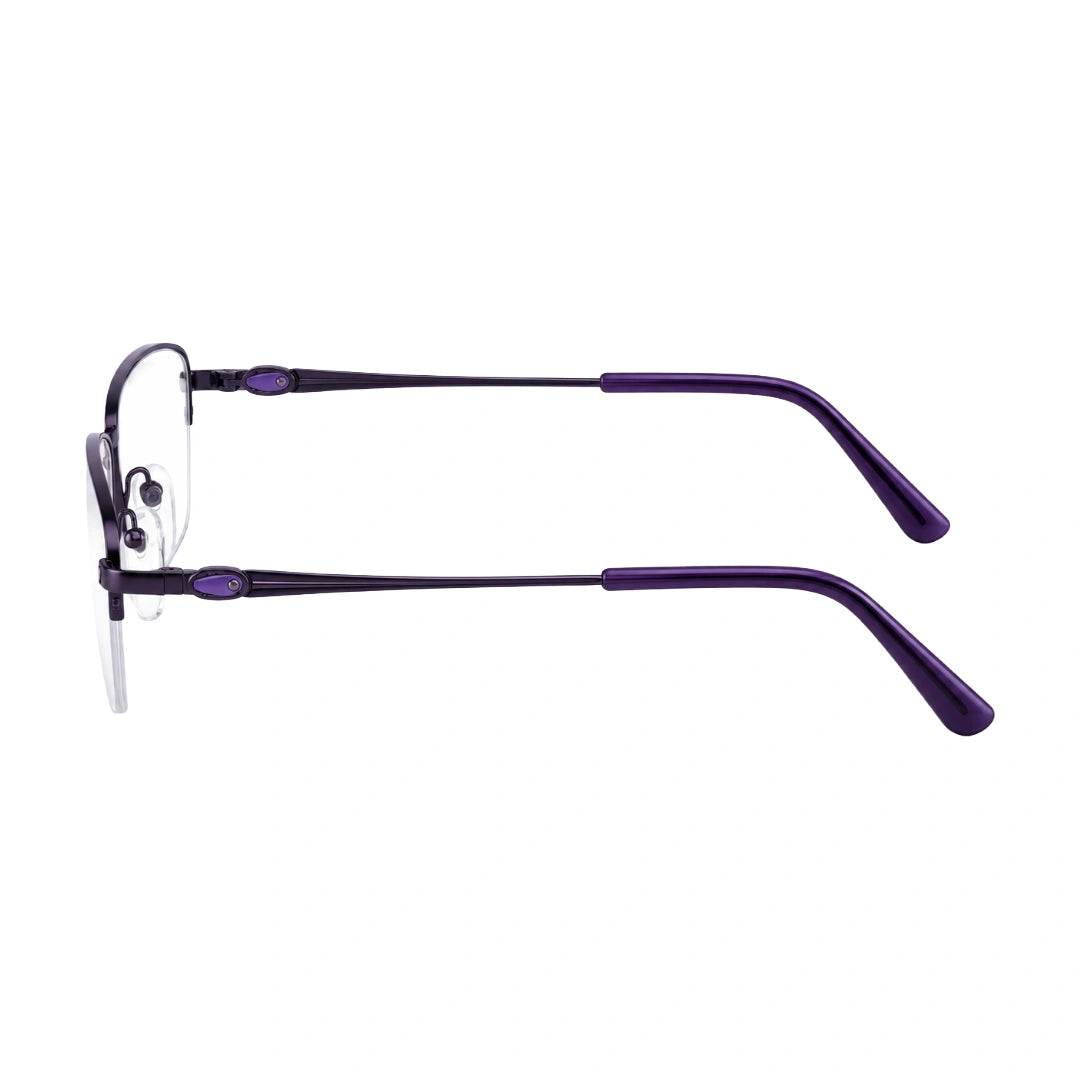 HEART 252107 | Clean-Line Rectangle Half-Rim Optical Eyeglasses-zoom-3