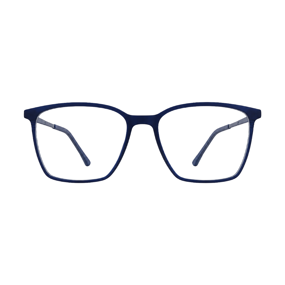 Zoe Miller Iconic Collection – ICN 3554 Square Optical Frame | Matt Blue