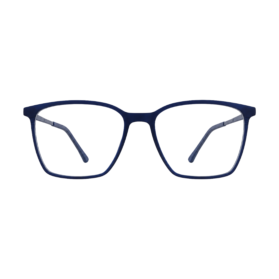 Zoe Miller Iconic Collection – ICN 3554 Square Optical Frame | Matt Blue