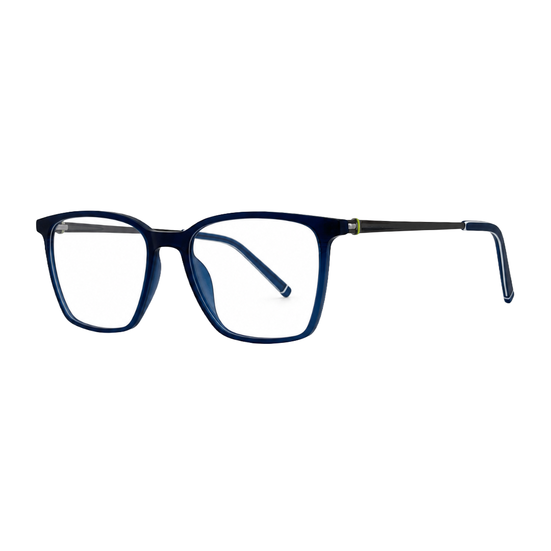 Zoe Miller Iconic Collection – ICN 3554 Square Optical Frame | Matt Blue-zoom-2