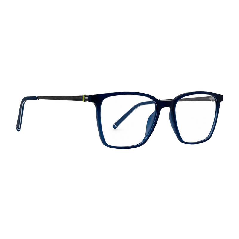 Zoe Miller Iconic Collection – ICN 3554 Square Optical Frame | Matt Blue-zoom-