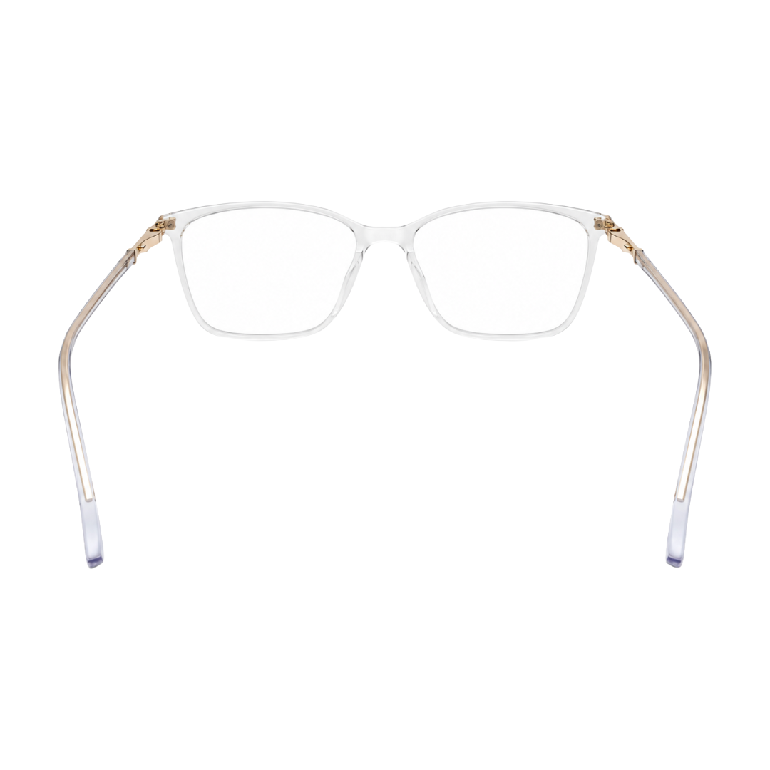 Zoe Miller Iconic Collection – ICN 3565 Square Optical Frame | Transparent White-zoom-4