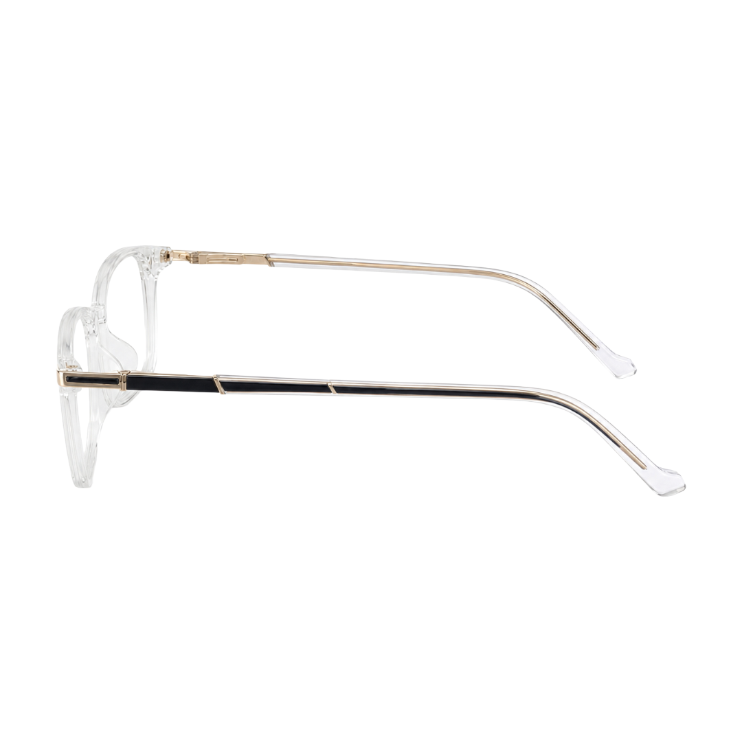 Zoe Miller Iconic Collection – ICN 3565 Square Optical Frame | Transparent White-zoom-3