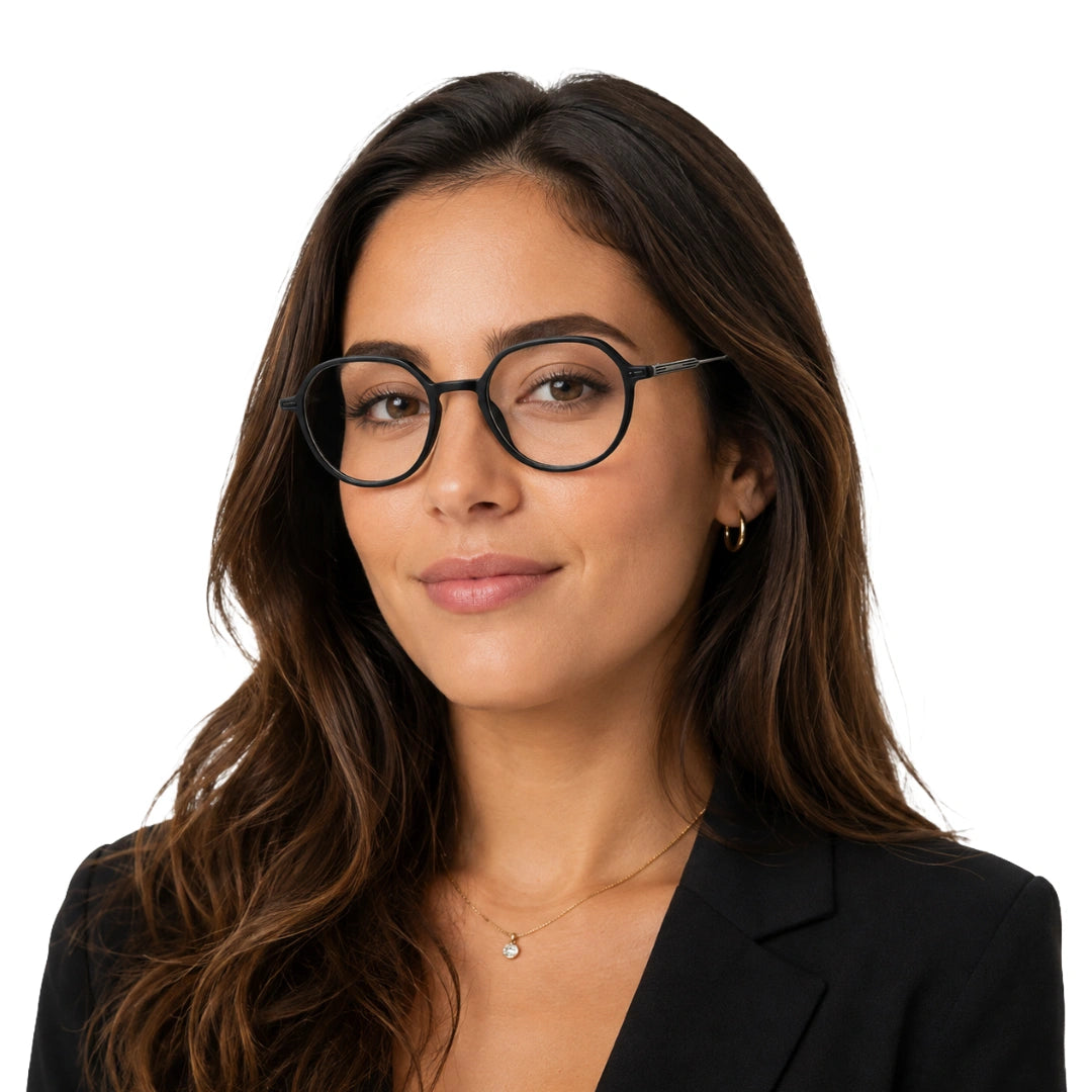Zoe Miller ICN3575 Geometric Eyeglasses | Full-Rim Prescription Frames-zoom-6