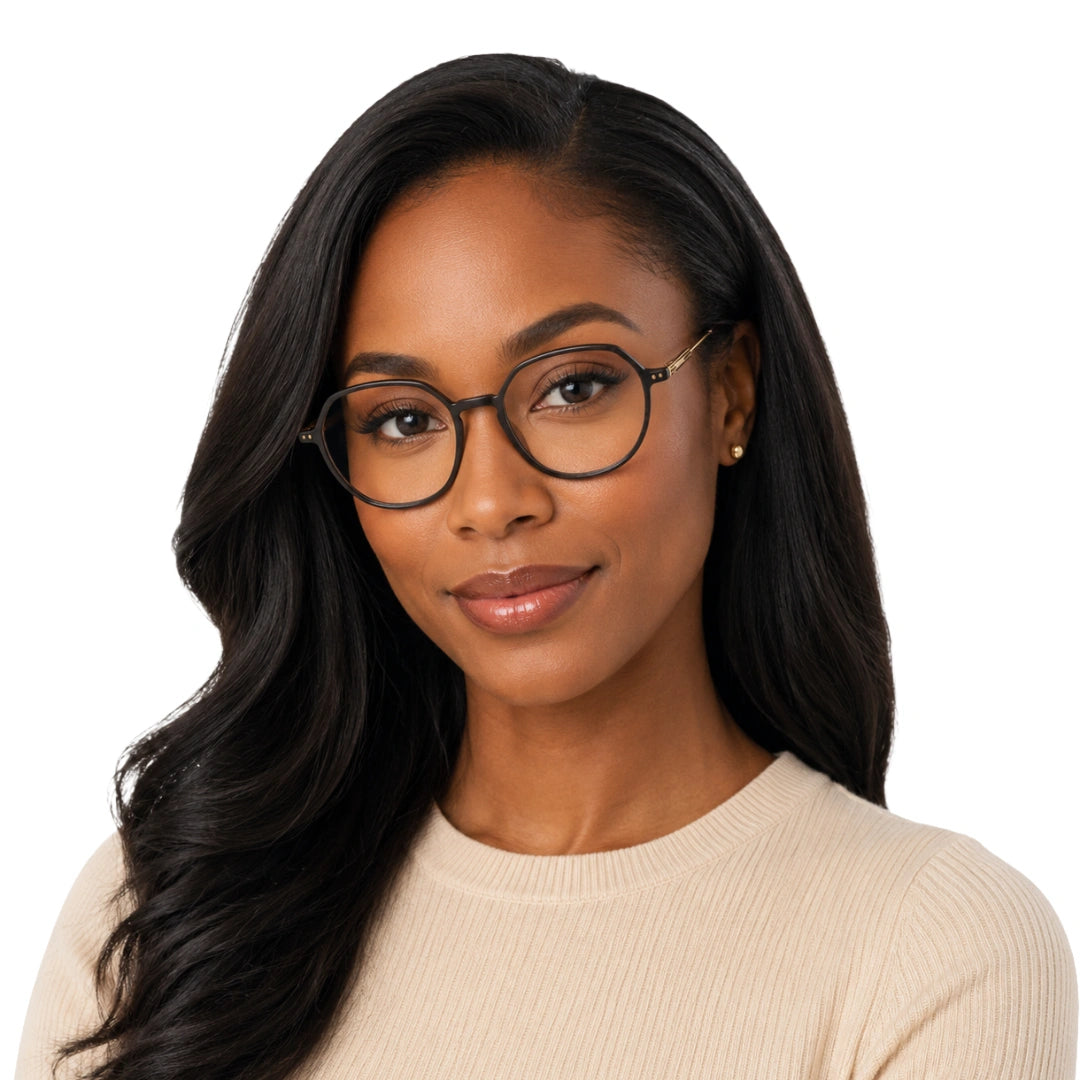 Zoe Miller ICN3575 Geometric Eyeglasses | Full-Rim Prescription Frames-15