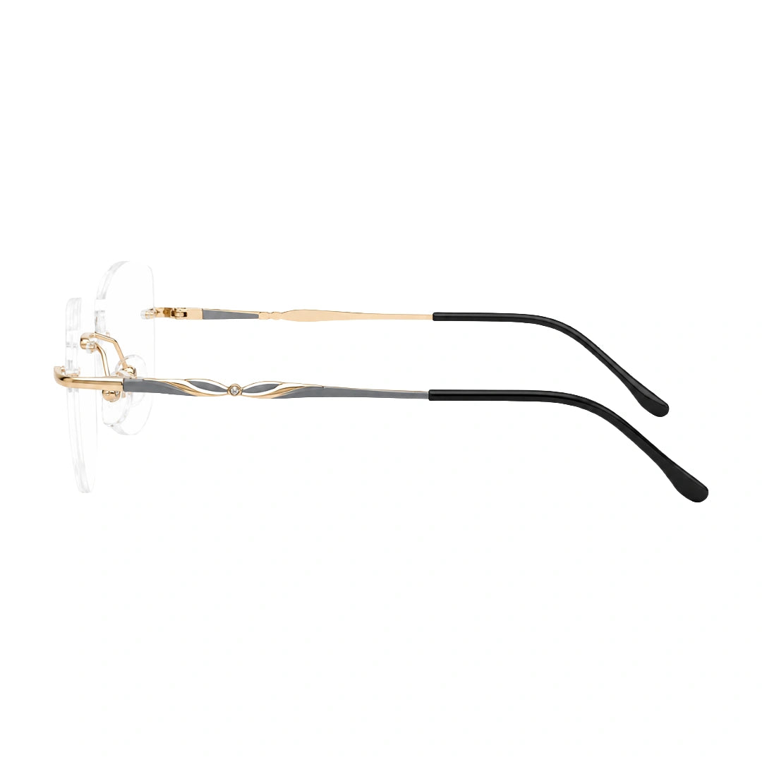 Zoe Miller ICN 3580 | Iconic Rimless Prescription Eyeglasses-3