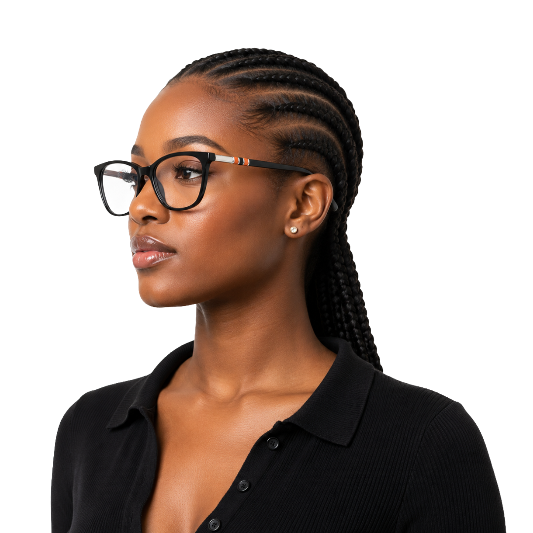 Zoe Miller Iconic Collection – ICN 3597 Cat-Eye Optical Frame | Matt Black-6