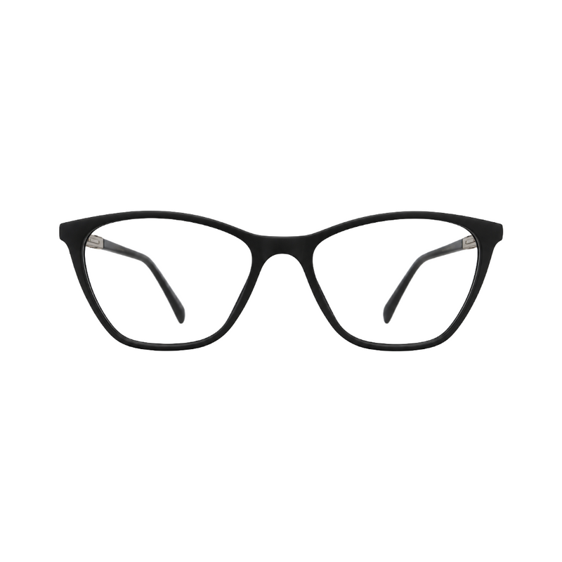 Zoe Miller Iconic Collection – ICN 3597 Cat-Eye Optical Frame | Matt Black-zoom-
