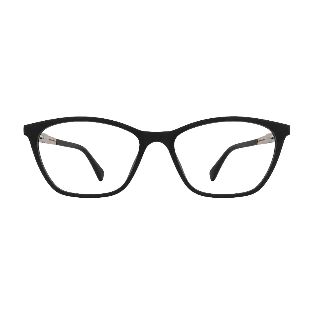 Zoe Miller Iconic Collection – ICN 3597 Cat-Eye Optical Frame | Matt Black