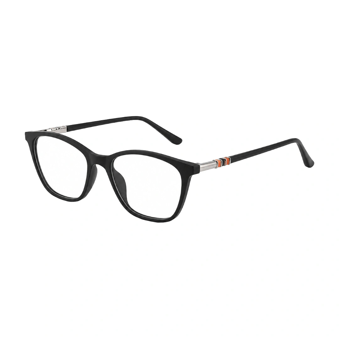 Zoe Miller Iconic Collection – ICN 3597 Cat-Eye Optical Frame | Matt Black