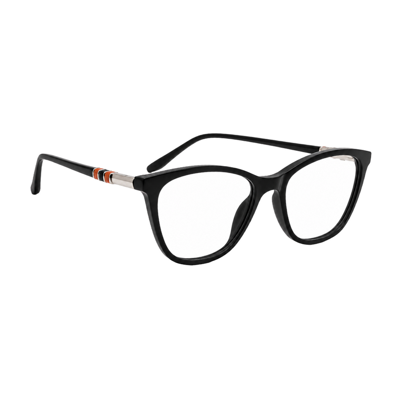 Zoe Miller Iconic Collection – ICN 3597 Cat-Eye Optical Frame | Matt Black-zoom-