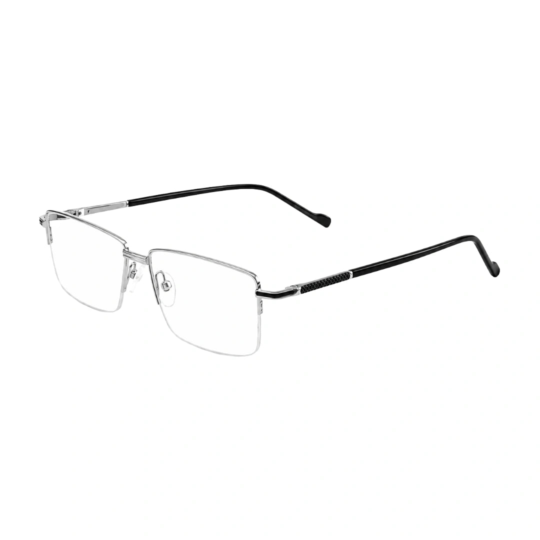 Zoe Miller ICN3610 | Semi-Rimless Prescription Rectangle Eyeglasses-11