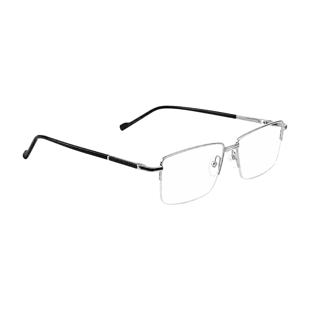 Zoe Miller ICN3610 | Semi-Rimless Prescription Rectangle Eyeglasses-zoom-13
