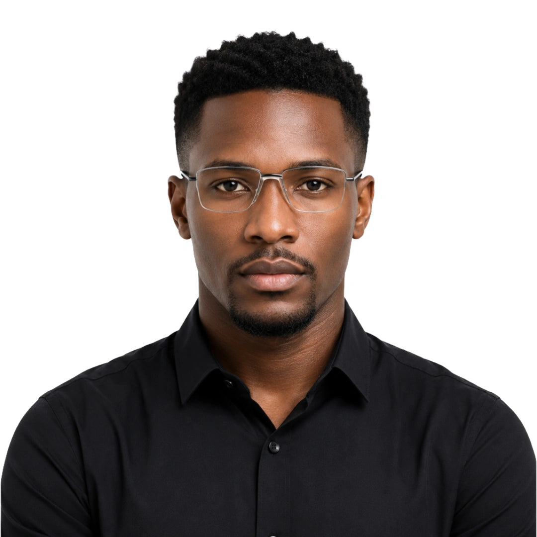 Zoe Miller ICN3610 | Semi-Rimless Prescription Rectangle Eyeglasses-16