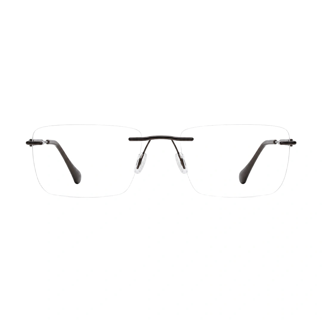 Zoe Miller ICN-3619 Rimless Rectangular Prescription Eyeglasses-zoom-10