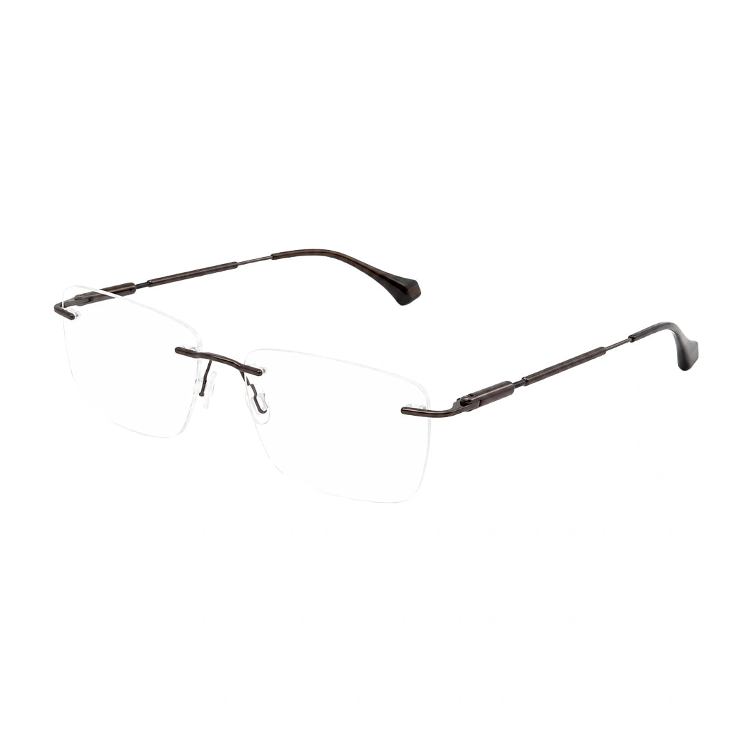 Zoe Miller ICN-3619 Rimless Rectangular Prescription Eyeglasses-11