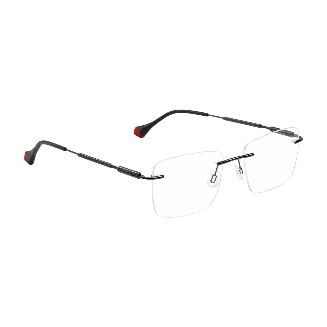 Zoe Miller ICN-3619 Rimless Rectangular Prescription Eyeglasses-5