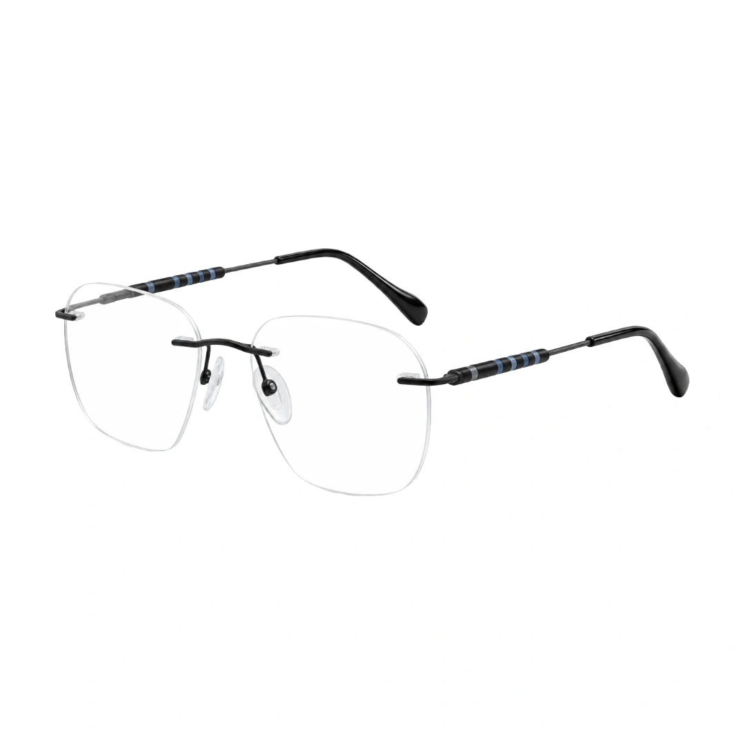 Zoe Miller ICN-3620 | Modern Frameless Square Eyeglasses-zoom-2