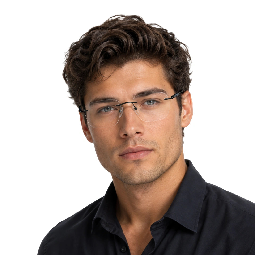 Zoe Miller ICN-3620 | Modern Frameless Square Eyeglasses-9