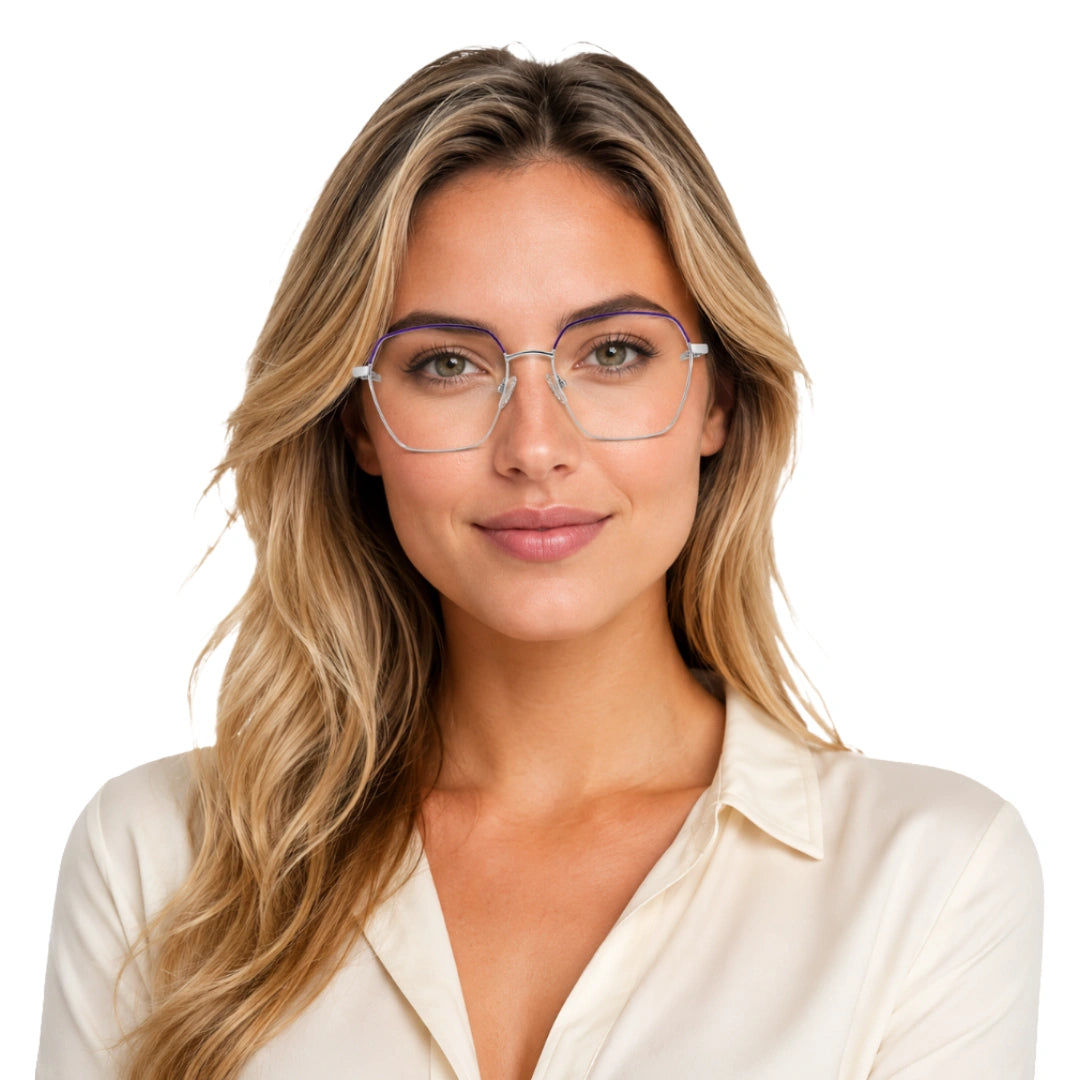 Zoe Miller ICN 3629 | Oversized Geometric Metal Prescription Eyeglasses-6