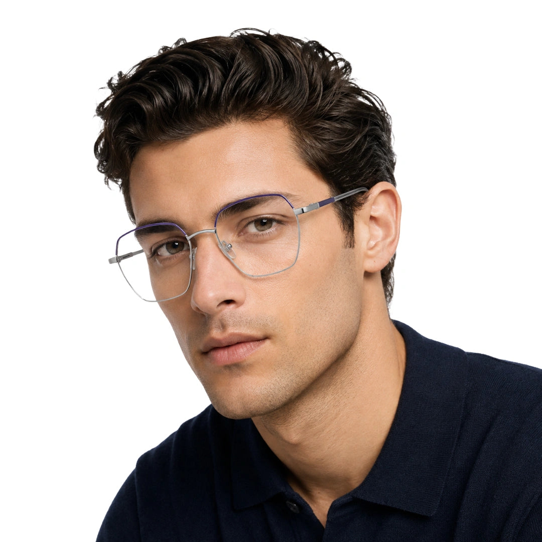 Zoe Miller ICN 3629 | Oversized Geometric Metal Prescription Eyeglasses-zoom-7