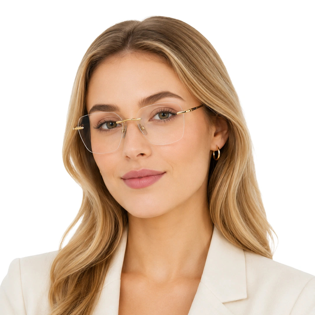 Zoe Miller ICN 3633 | Everyday Rimless Prescription Eyeglasses-6