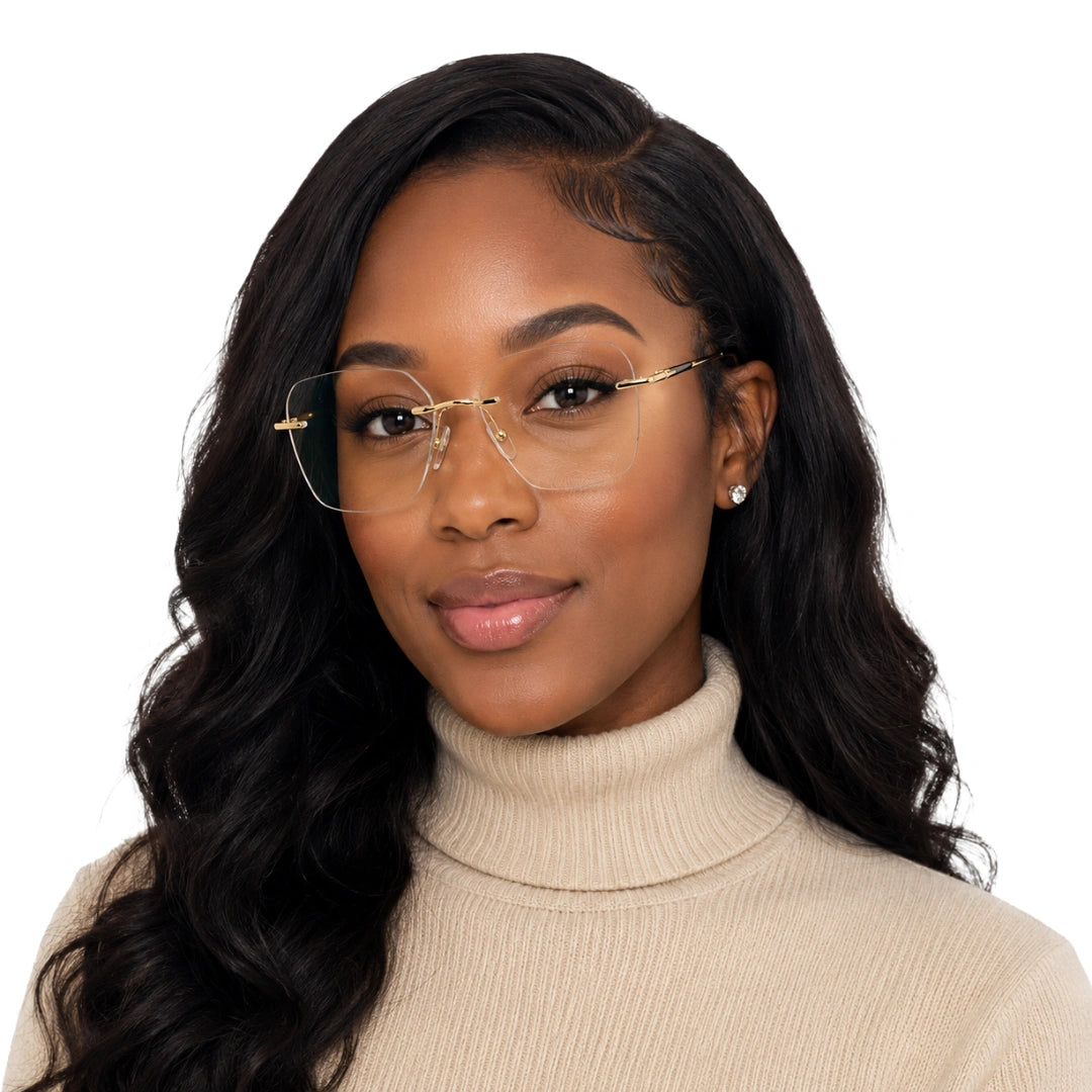 Zoe Miller ICN 3633 | Everyday Rimless Prescription Eyeglasses-8