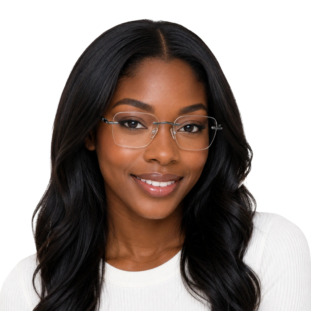 Zoe Miller ICN 3633 | Everyday Rimless Prescription Eyeglasses-15