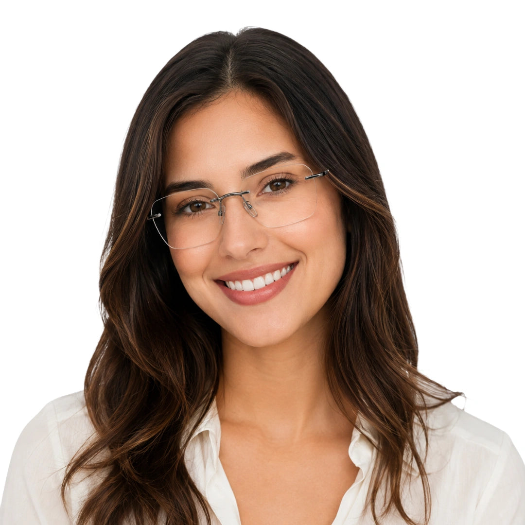 Zoe Miller ICN 3633 | Everyday Rimless Prescription Eyeglasses-zoom-17