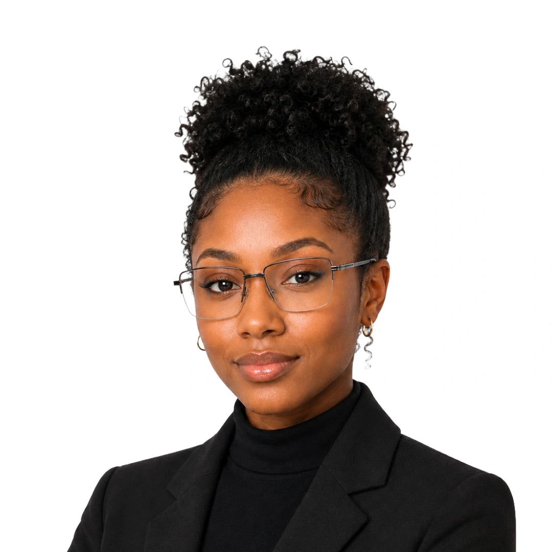 Zoe Miller Iconic Collection – ICN 3635 Half-Rim Square Optical Frame-6