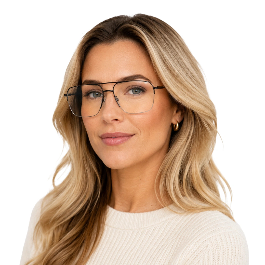 Zoe Miller ICN 3636 | Minimalist Semi-Rimless Prescription Eyeglasses-zoom-15