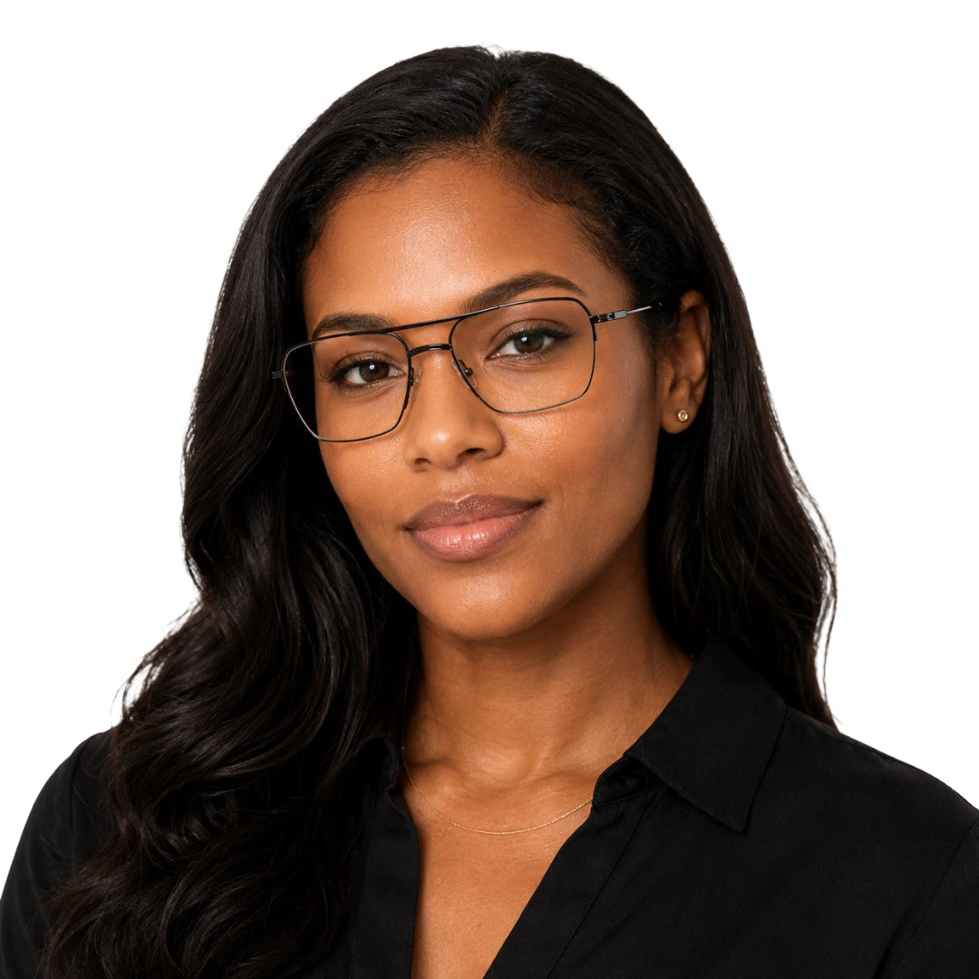 Zoe Miller ICN 3636 | Minimalist Semi-Rimless Prescription Eyeglasses-6